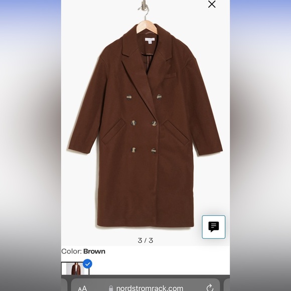 Topshop longline coat - Picture 3 of 3